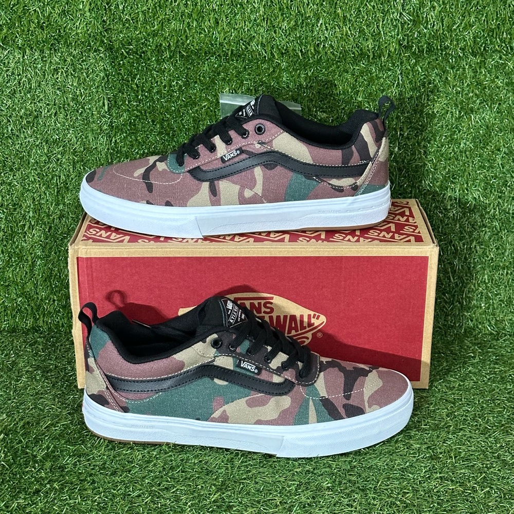 VANS KYLE WALKER PRO SKATEBOARD SHOES, SIZES 7.5, 10 MENS, CAMO/ BLACK/ WHITE